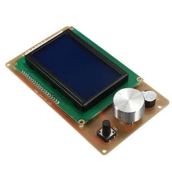 1Pc 3D printeri RAMPS1.4 lcd 12864 kontroles Lcd Modulis regulējams Liels ekrāns 12864 LCD 3 (collas) Mātesplatē integrētais SD kartes