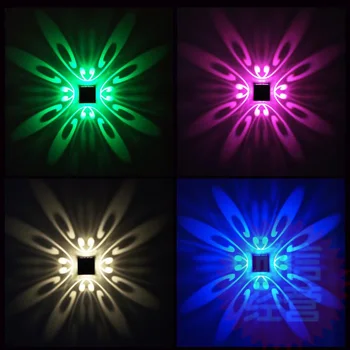1W 3W Jaunums Modern Home LED Sienas Apgaismojuma Apdare, Iekštelpu Gaismas Projektora Griestu lampas, lai Dzīvojamā Istaba Guļamistaba Dekorēšana