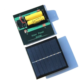 1W 4V Uzlādējamā AA Baterija, Saules baterijas Lādētājs Ar Bāzi 2xAA Baterijas Uzlādes Tieši