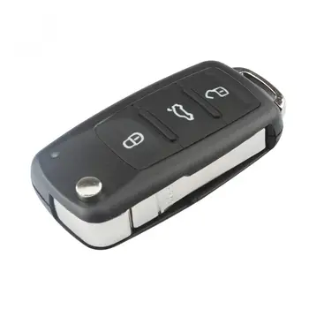 1gb Black 3 Pogas Smart Remote Nomaiņa Taustiņu Lietā Nr. Mikroshēma ar Indikatora Lampiņa der Passat / Volkswagen B5