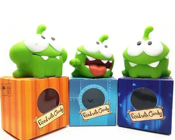 1gb Virves Varde Vinila Gumijas Android Spēles Lelle Cut Rope OM NOM Konfektes Gulping Monster Rotaļlietas Attēls Baby BB Trokšņa Rotaļlietas
