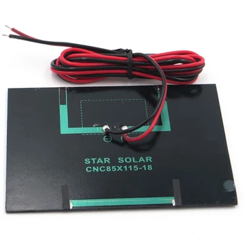 1pc 1.5 W 18V, Mini Jaudas Saules Paneļu Maza mobilā Tālruņa Modulis Saules baterijas Lādētājs