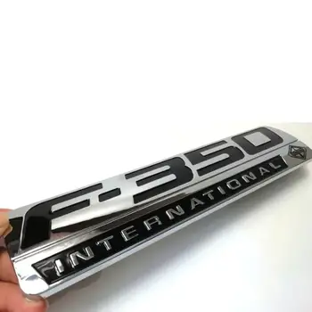 1pc Bezmaksas Piegāde ABS Plastmasas F-350 F350 Starptautiskās Auto Emblēmas Nozīmīti