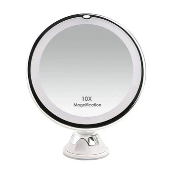 1pc Grims Iedomība Spogulis ar LED Gaismas 7/10X Palielināmais Kosmētikas Spogulis LED Spogulis Portatīvo Palielinājuma indikators iedegas Rokas Spoguļi
