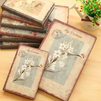 1pc Korejas Gudrs Kancelejas Eiropas Retro Auduma DIY Dienasgrāmata Grāmatu Gudrs Grāmatiņa Vintage Grāmatiņa