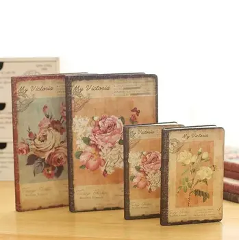 1pc Korejas Gudrs Kancelejas Eiropas Retro Auduma DIY Dienasgrāmata Grāmatu Gudrs Grāmatiņa Vintage Grāmatiņa