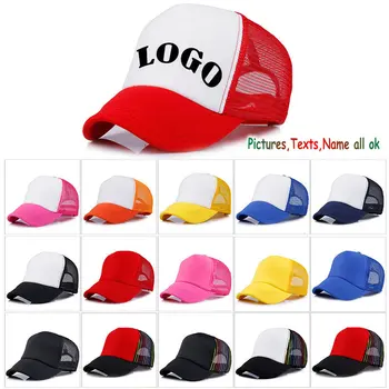 1ps pasūtījuma logo cepure Poliestera Vīriešu un Sieviešu Beisbola cepure Tukšu Acu Regulējams Cepure Pieaugušajiem Bērniem Bērniem pasūtījuma cepuri komanda