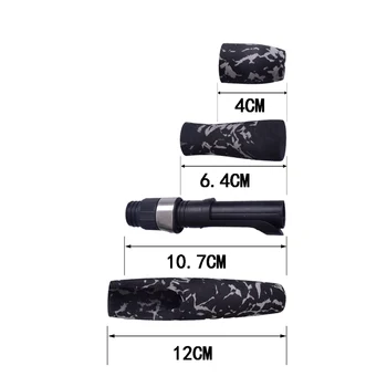 1set kit/iepak stieples rokturis EVA grip materiāls Maskēties black vērpšanai/liešanas ruļļa sēdekļa stienis pielāgot combo set komplekts daļas