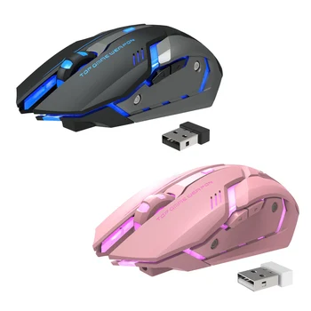 2.4 G Uzlādējams T1 Bezvadu Klusums LED Backlit USB Optisko Ergonomisks Spēļu Pele LOL Spēļu Pele Sērfošanu Peles Noliktavā