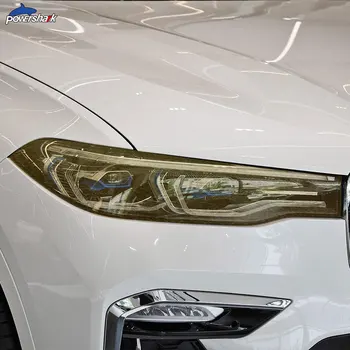 2 Gab., Auto Lukturu Tint Black Aizsardzības Plēves Līmplēves, Aizsardzības Pārredzamu TPU Uzlīme BMW X7 G07 2019-Klāt Piederumi