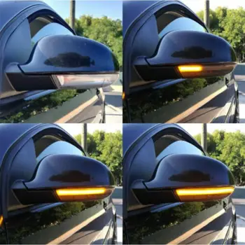 2 Gab Transportlīdzekļa Automašīnas Dinamisko LED Pagrieziena Signāla Gaismu Spogulis Rādītājs Passat B6 Golf 5 MK5 Auto Piederumi Ūdensizturīgs