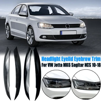 2 Gab./daudz priekšējie Lukturi Uzacu Plakstiņu ABS Apdares Segums, Volkswagen, VW, par Jetta MK6 Sagitar NCS 2010 2011-2018 Auto Stils