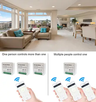 2 Kanālu TUYA Wifi Slēdzis Modulis Smart Home Appliance Diy Wifi Slēdzis Modulis