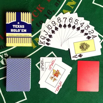 2 Komplekti/Daudz Classic porker kartes uzstādīt Texas poker kartes Plastmasas spēļu kārtis Ūdensizturīgs Sals pokera galda spēles Yernea