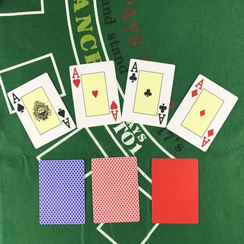 2 Komplekti/Daudz Classic porker kartes uzstādīt Texas poker kartes Plastmasas spēļu kārtis Ūdensizturīgs Sals pokera galda spēles Yernea
