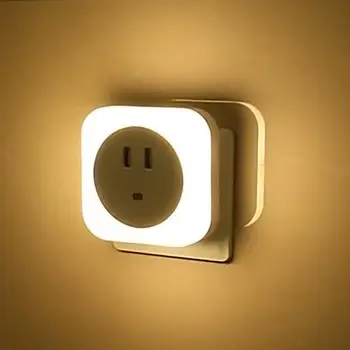 2 USB Ports Uzlādes Indukcijas Mājas Nakts Lampas Dāvanu Bērniem, Guļamistaba, Mini Smart Sensors, Gaismas Kontroles LED Nakts Gaisma Baby ES/ASV Plug
