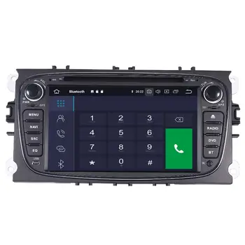 2 din stereo atskaņotāju Auto radio Fokusa 2 Android10.0 car DVD player, GPS, multimediju magnetofona GPS Navigācija Iebūvēts DSP