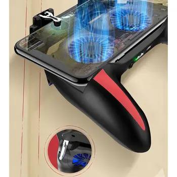 2-in-1 Dual Fan Mobilo Tālruni, Radiatoru Mobilais Jauda Banka Portable Tālruņa Perifērijas Ātri Dzesēšanas Gamepad Silent Cooler