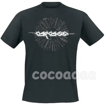 2 modeļi Harajuku Vintage Karkasa Rock Zīmola krekls fitnesa Hardrock smagā Metāla Kokvilnas camiseta streetwear Pielāgot
