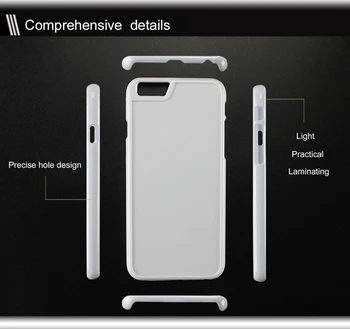 20 gabali/daudz iPhone 11 xs 7 6 6s 8 X Plus 9 2D PC Sublimācijas telefonu gadījumā + alumīnija plāksne