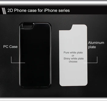 20 gabali/daudz iPhone 11 xs 7 6 6s 8 X Plus 9 2D PC Sublimācijas telefonu gadījumā + alumīnija plāksne