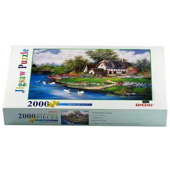 2000 gabali pieaugušo puzzle dzīvojamā istaba ainavas eļļas glezna sulīgs pavasara puzzle izglītības dekompresijas rotaļlieta dāvana