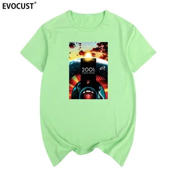 2001 a space odyssey filmu plakāti Vasaras print T-krekls Kokvilnas Vīriešu T krekls Jaunā sieviešu TEE