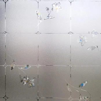 200cm Garums Statiskā Piekļauties Logu Uzlīmes, Vinila Laukumā Ziedu Privātā Dekoratīvas Stikla Plēves Logu Durvju Skapis Galda Virsma