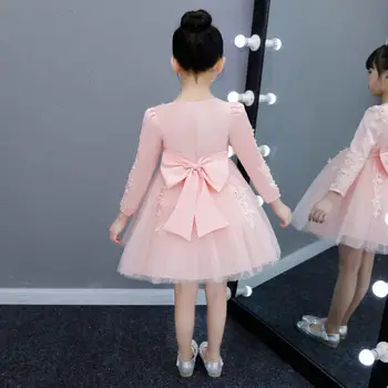2017 Baby Girl Apģērbu Meitenes Saģērbt Princess Puse Zīdaiņu Pusaudžiem Džemperis Sundress Bez Piedurknēm Ziemassvētku Tērpus Drēbes