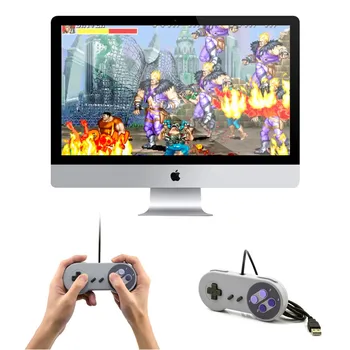 2018 Karstā Pārdot Retro Vadu USB Kontrolleris Spēļu Joypad Kursorsviru, Lai NVE Stila PC Logu 7/8/10 Gamepad Mac