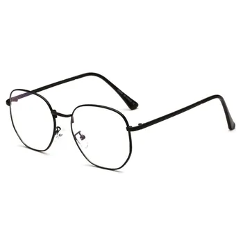 2018 Modes Brilles Vīrieši Sievietes Lielgabarīta Kārta Blue Ray Blue Ray, Datoru Brilles Zīmola Dizainere Vieglā Metāla Kvalitātes Atstarojošs Objektīvs