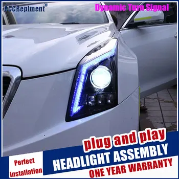 -2019 Jaunu, Dinamisku Pagrieziena Signāla Vadītājs Light Car Styling, Lai Cadillac ATSL Lukturi Objektīvs Visi LED Galvas Lukturi RDL