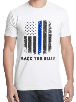 2019 Jaunu Karstā Pārdošanas T-krekls Bezmaksas Piegāde T-krekls Jauno Policijas Atpakaļ Zils, Izmērs S - 3XL