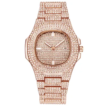 2019 Kleitu Modes Pulksteņu Zīmolu Luksusa Sievietes relogio zegarek Skatīties Rhinestone Kristāla Kvarca Rokas Pulkstenis Relogio Feminino