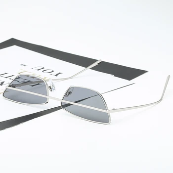 2019 Metāla Modes Mūsdienu Kaķu Acu Stila Slim Saulesbrilles Sieviešu Ielā Atdzist Zīmola Dizaina Saules Brilles Oculos De Tāpēc