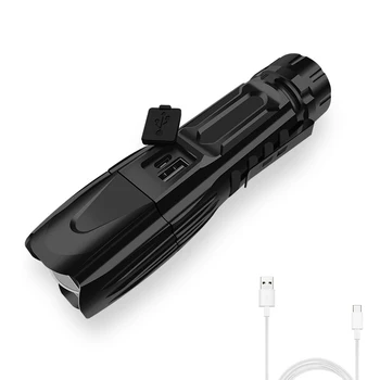 2019 Spēcīgākajiem Xlamp XHP90 LED Lukturītis Zoom Lāpu XHP70.2 USB Lādējamu Ūdensizturīgs Lukturis Izmantot 18650 26650 Uz Kempings