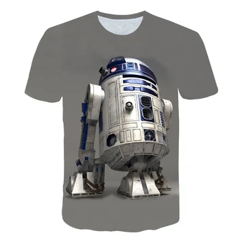 2019 bērnu T-krekls Star Wars karikatūra kostīmu filmas.Harajuku bērniem smieklīgi T-krekls, karstā pārdošanas zēnu un meiteņu topi
