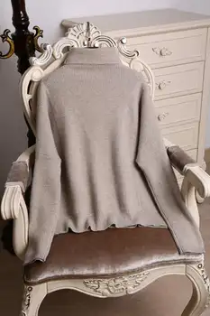 2019. gada Rudens un Ziemas Jauno Kašmira Džemperis Sievietēm ir Augsta Apkakle Brīvs Džemperis Slinks Vēja Džemperis Liela Izmēra Bija