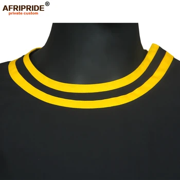 2019 Āfrikas Vīriešu Apģērbs Tradicionālā 3 Gabals, kas Dashiki Tērpiem Drukāt Krekli+Ankara Bikses un Cepure Uzvalks AFRIPRIDE A1916013
