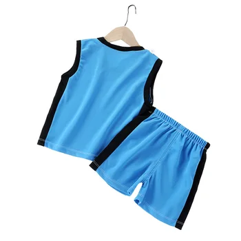 2020 Bērniem, Sporta Tērps bez Piedurknēm, Vasaras Veste+bikses Apģērbu Komplekti Bērniem 1-8years Meiteņu Apģērbu Komplekti Zēniem Tērpiem