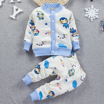 2020 Bērniem Ziemas Drēbes, Bērnu Zēniem Karikatūra Apģērbu Komplekti Gudrs Trušu Iespiesti Silts Sweatsets par Bērnu Zēniem Meiteņu Drēbes Bērniem