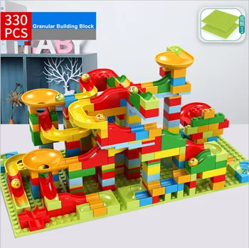 2020 Jaunu Maināmu Bīdāmās Blokus 330PCS Bērnu puzzle celtniecības bloki Zēnu rotaļlietas Dzimšanas dienas Dāvana