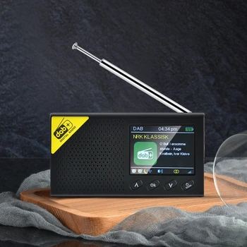 2020 Jaunu Portatīvo Bluetooth Ciparu Radio DAB/DAB+ un FM Uztvērēju Uzlādējams Viegls Sākuma Radio