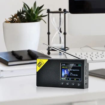 2020 Jaunu Portatīvo Bluetooth Ciparu Radio DAB/DAB+ un FM Uztvērēju Uzlādējams Viegls Sākuma Radio