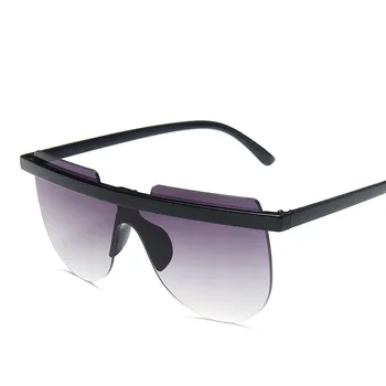 2020 Jaunu Tendenci Lielā Rāmja Saulesbrilles Retro Conjoined Dāmas Spilgti Melnas Brilles Vīriešu Zīmolu Dizainera Saulesbrilles UV400