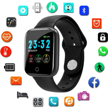 2020 Jaunu i5 Smart Watch Sievietes Vīrieši Smartwatch Android, IOS Elektronika Smart Pulkstenis Fitnesa Tracker Smart watch band pk B57