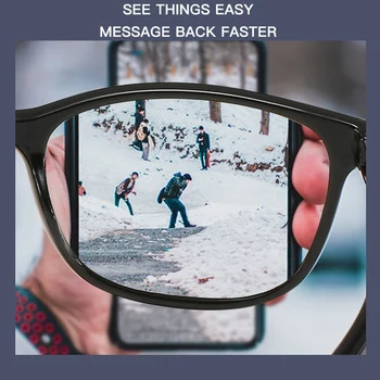 2020 Jaunākais Progresīvā Lasīšanas Brilles Vīriešiem Photochromic Multifokāla Vecuma Tālredzība Brilles Tr90 Pilna Kadra Black +1.5 2.5