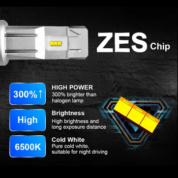 2020 M3 ZES mikroshēmas H4 LED Auto Lukturu H7 9005 9006 H11 6500K Spuldze 12V 24V Auto moto Vadītājs Miglas Lukturi Velosipēdu Plug&Play Nondestructive