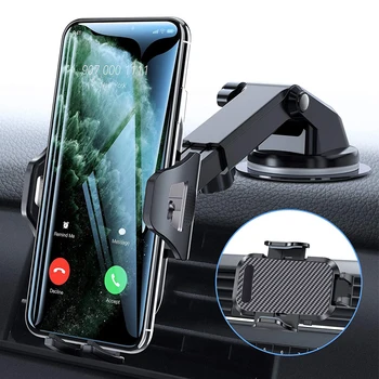 2020 Sūcējs Auto Telefona Turētājs Mobilā Tālruņa Turētājs Stāv Auto Nav Magnētisks GPS Stiprinājums Atbalsta iPhone 11 Pro Xiaomi Samsung