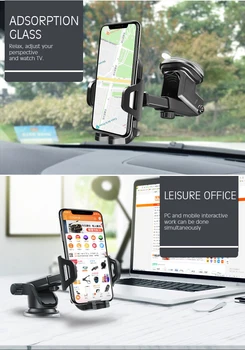 2020 Sūcējs Auto Telefona Turētājs Mobilā Tālruņa Turētājs Stāv Auto Nav Magnētisks GPS Stiprinājums Atbalsta iPhone 11 Pro Xiaomi Samsung